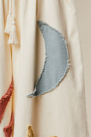 mello. Sun and Moon Patched Wide Leg Pants in Ivory