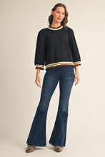Load image into Gallery viewer, Jodifl Ruffle Edge Detail Lovely Solid Top in Black
