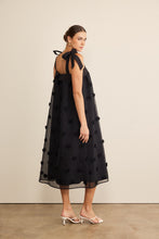 Load image into Gallery viewer, In February Blossom Floral Embroidery Midi Dress in Black Dress In February   
