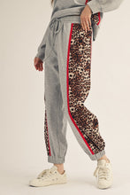 Load image into Gallery viewer, Jodifl Animal Contrast Accent Casual Sweatpants in Heather Grey
