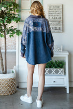 Load image into Gallery viewer, Oli &amp; Hali Mixed Fabric Long Sleeve Top in Blue ON ORDER Shirts &amp; Tops Oli &amp; Hali   
