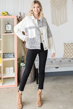 Load image into Gallery viewer, Oli &amp; Hali White Denim Jacket with Leopard Details Jacket Oli &amp; Hali   
