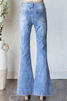 Oli & Hali High Waisted Jeans with Ribbon Bows in Denim