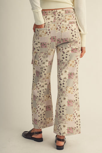 LovLov Cottage Garden Vintage Patchwork Pants in Floral