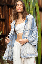 Load image into Gallery viewer, POL Denim Jacket with Crochet Patch Details
