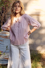 Load image into Gallery viewer, In February Crinkled Textured Top in Dusty Pink Shirts &amp; Tops In February   
