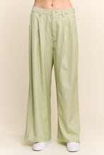 Load image into Gallery viewer, J.nna Striped Relax Fit Slacks in Pistachio
