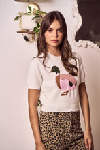 Load image into Gallery viewer, LovLov Playful Pondside Duckling Knit Sweater in Ivory
