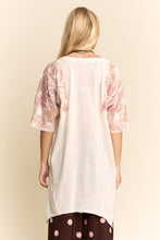 Load image into Gallery viewer, Davi &amp; Dani Knit Top with Sequin Floral Sleeves in Pale Pink
