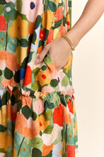 Load image into Gallery viewer, Davi &amp; Dani Ruffle Sleeve Floral Dress in Orange
