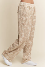 Load image into Gallery viewer, J.nna Textured Floral Print Pants in Multi Taupe
