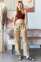 Oli & Hali Star Patched Pants in Sage