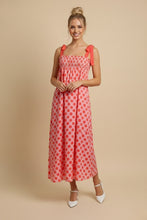 Load image into Gallery viewer, J.nna Polka Dot Maxi Dress in Pink Dot
