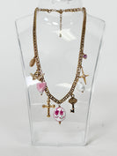 Lauren Kenzie Pink Dreams Charm Necklace