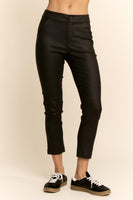 Davi & Dani Fitted Cropped Length Pants in Black