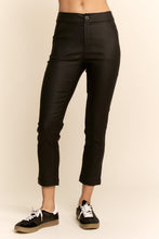 Load image into Gallery viewer, Davi &amp; Dani Fitted Cropped Length Pants in Black
