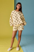 Load image into Gallery viewer, Papermoon Polka Dot Fleece Set in Yellow/Brown Dot
