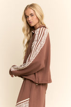 Load image into Gallery viewer, Davi &amp; Dani Jacket and Pants Set in Mocha Brown
