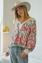 Load image into Gallery viewer, LovLov Seraphina Bloom Embroidered Top in Ivory Floral
