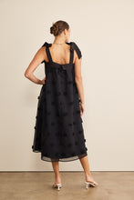 Load image into Gallery viewer, In February Blossom Floral Embroidery Midi Dress in Black Dress In February   
