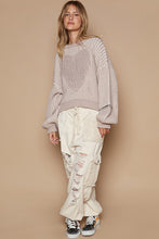 Load image into Gallery viewer, POL Knitted Sweater with Heart Patch Front in Latte
