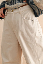 Load image into Gallery viewer, Miou Muse Corduroy Barrel Pants in Beige
