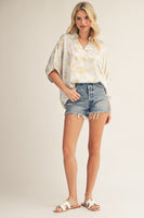 Jodifl Dolman Sleeves Metallic Top in White
