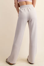 Load image into Gallery viewer, Rae Mode Scuba Knit Straight Leg Pants in Mocha Cream
