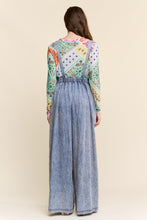 Load image into Gallery viewer, J.nna Retro Revival Wide Leg Overalls in Denim
