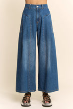 Load image into Gallery viewer, Davi &amp; Dani High Waisted Front Slit Wide Leg Pants in Denim

