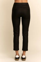 Davi & Dani Fitted Cropped Length Pants in Black