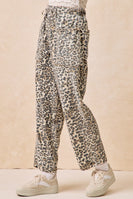 BiBi Leopard Print Barrel Leg Pants in Leopard