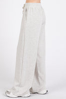Mittoshop Solid Color Ultra Soft Straight Leg Pants in Oat