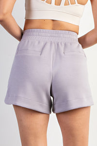 Rae Mode Scuba Tulip Shorts in Mystic Grey