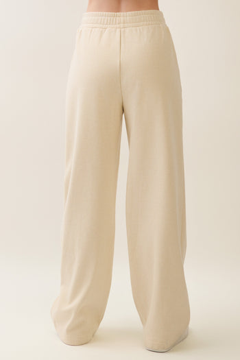 Veveret Striped Lounge Pants in Light Mustard