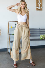 Load image into Gallery viewer, Oli &amp; Hali Mineral Washed Wide Leg Pants in Taupe Pants Oli &amp; Hali   
