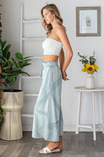 Load image into Gallery viewer, Oli &amp; Hali Terry Knit Pants with Lace Trim in Light Blue
