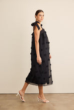 Load image into Gallery viewer, In February Blossom Floral Embroidery Midi Dress in Black Dress In February   
