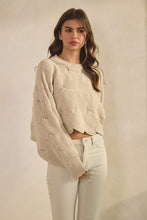 Load image into Gallery viewer, LovLov Textured Knit Sweater in Oatmeal
