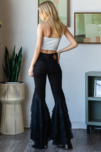 Load image into Gallery viewer, Oli &amp; Hali Jeans with Lace Flare Legs in Black
