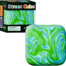 Load image into Gallery viewer, Marble Flow Stress Cube Squishy Toy
