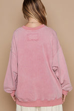 Load image into Gallery viewer, POL Vintage Washed Terry Knit top in Dusty Pink
