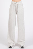 Mittoshop Solid Color Ultra Soft Straight Leg Pants in Oat