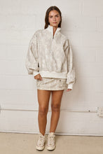 Load image into Gallery viewer, Papermoon Half Zip Neck Pullover Sweater in Camo (Top only)
