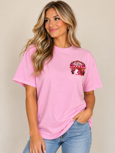 Load image into Gallery viewer, June Adel “Shop Pink, Wear Strength” T-Shirt in Blossom
