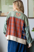 Load image into Gallery viewer, Oli &amp; Hali LOVE &amp; PEACE Patched Top in Blue
