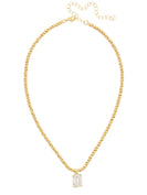 Sorrelli Emerald Rope Chain Pendant Necklace