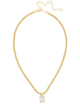 Load image into Gallery viewer, Sorrelli Emerald Rope Chain Pendant Necklace
