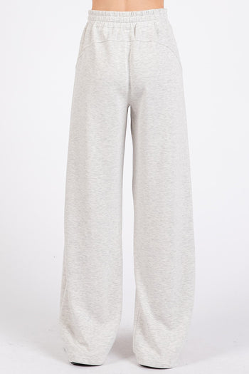 Mittoshop Solid Color Ultra Soft Straight Leg Pants in Oat