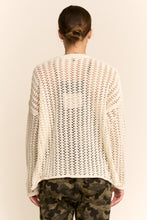 Load image into Gallery viewer, Davi &amp; Dani Open Knit Cardigan Sweater in Almond
